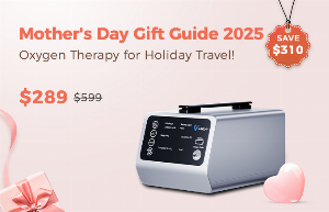 Discount code for Mother s Day Gift VT-1 Enjoy 18% discount SAVE 310 at TTLife Oxygen Concentrator