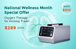 Discount code for National Wellness Month Special Offer VT-1 289 at TTLife Oxygen Concentrator