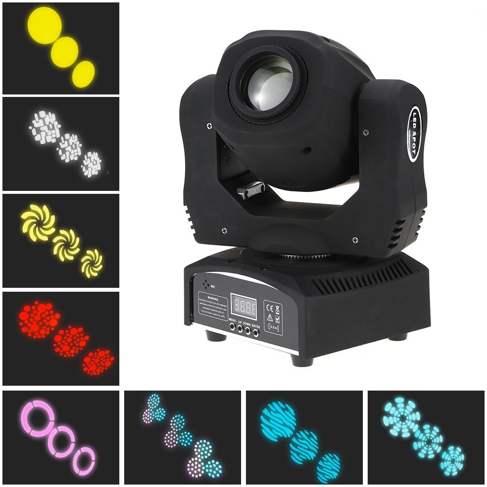 Discount code for 44% discount 60W LED 8 Gobos 8 Colors RGBW Moving Head Stage Effect Light 84 99 Inclusive of VAT at TOMTOP Technology Co Ltd
