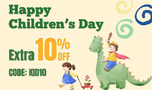 Discount code for Children s Day Sale - extra 10% discount at U-max Inc