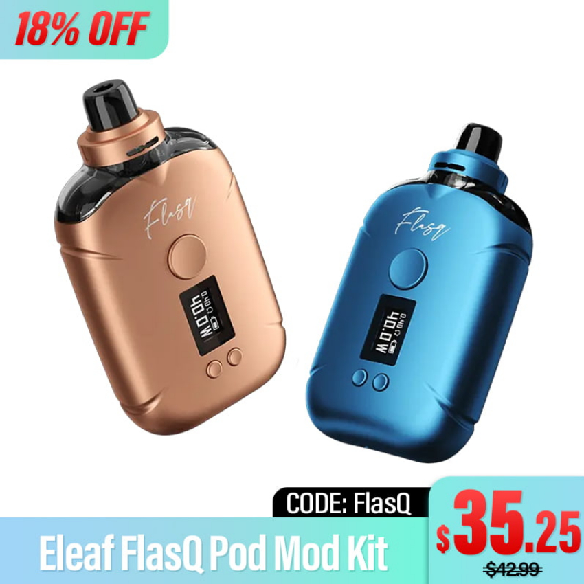 Discount code for 18% discount 35 25 for Eleaf Pod Mod Kit at eleafus