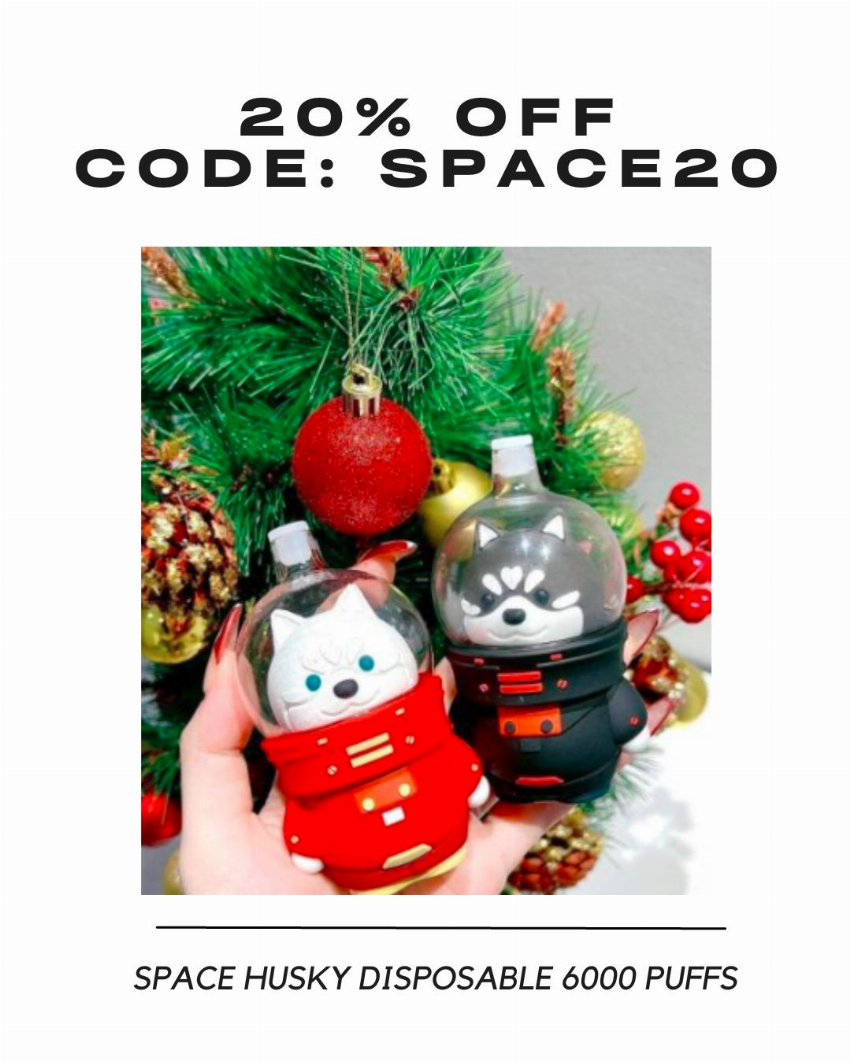 Discount code for 20% discount 17 6 for Space Husky Disposable 6000 Puffs at joyetech us