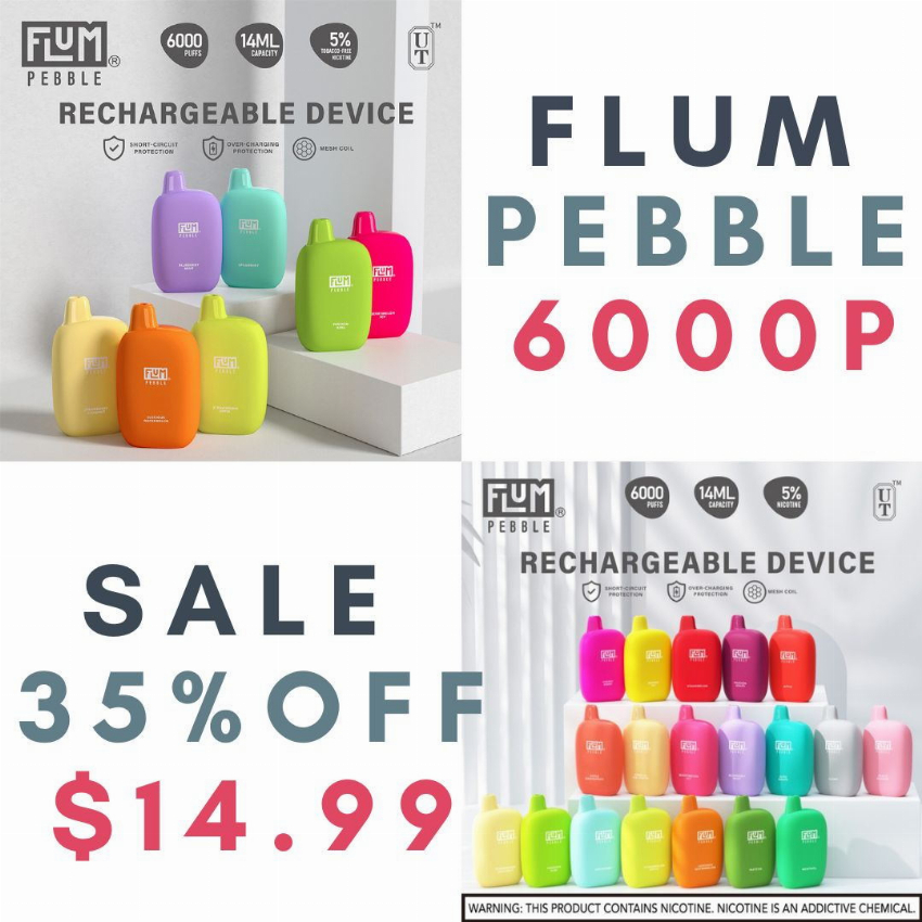 Discount code for 35% discount flum pebble 6000 puffs at Vape Near A