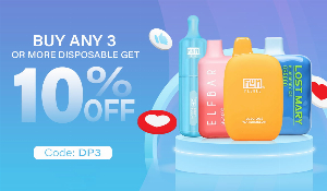 Discount code for Buy any 3 or more disposable get 10% discount at Joyetech Eleaf A