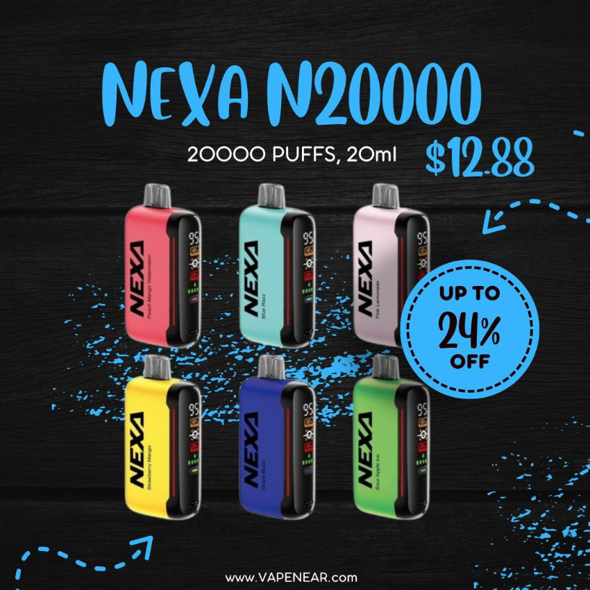 Discount code for Nexa N2000 2000 puffs 24% discount at Vape Near A