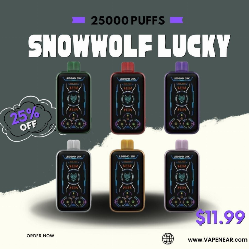Discount code for Snowwolf Lucky 25000 Puffs 25% discount at Vape Near A