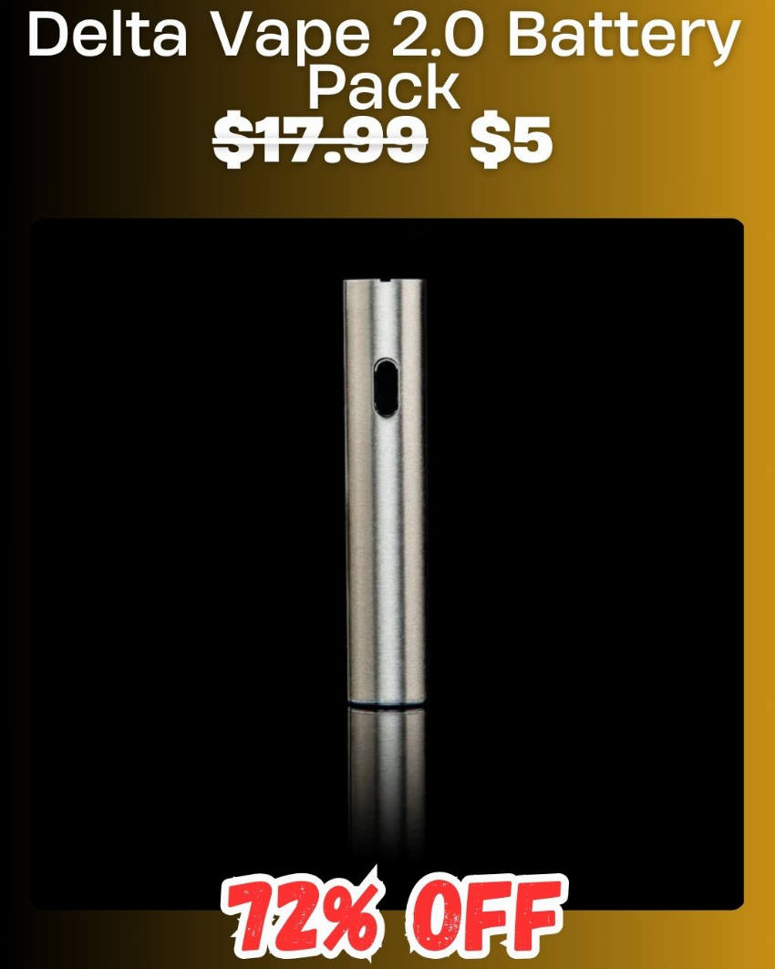 Discount code for 72% discount 5 for Delta Vape 2 0 Battery Pack 510 Thread at vapenear