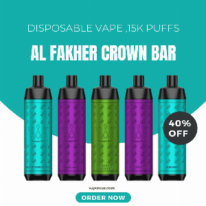 Discount code for AL Fakher Crown Bar 15K Pro Disposable Vape-40% discount at vapenear
