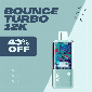 Discount code for Bounce Turbo 12000 Puffs Disposable Vape 43% discount at vapenear