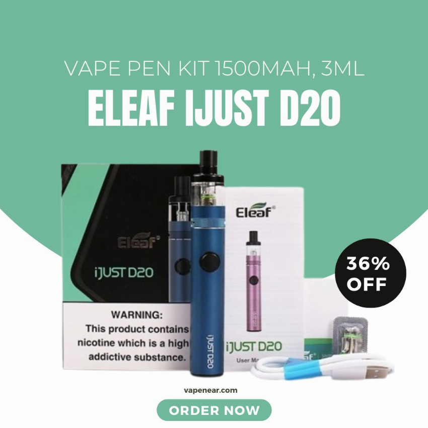 Discount code for Eleaf iJust D20 Vape Pen Kit-36% discount at vapenear