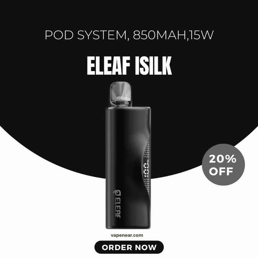 Discount code for Eleaf iSilk Pod System Kit 20% discount at vapenear