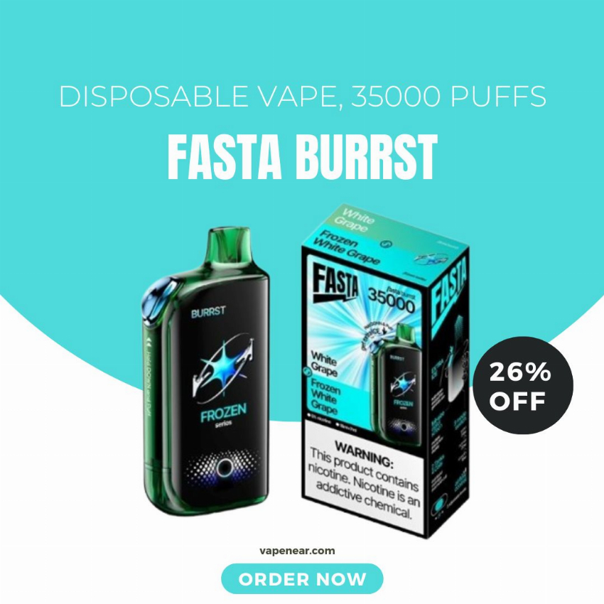 Discount code for Fasta Burrst 35000 Puffs Disposable Vape 26% discount at vapenear