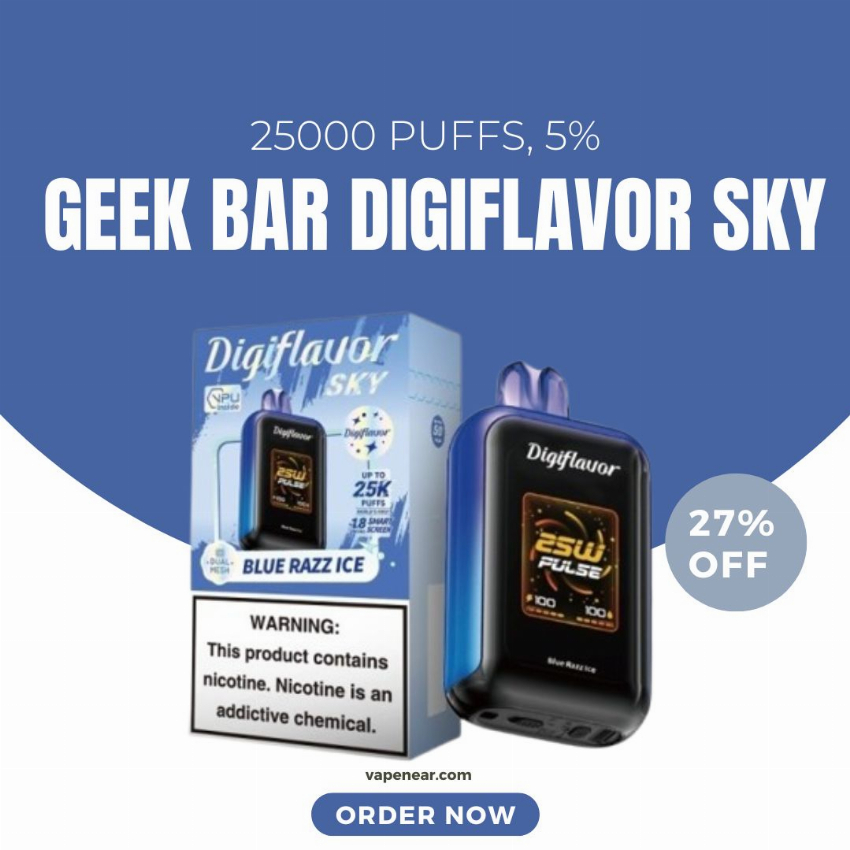 Discount code for Geek Bar Digiflavor Sky 25000 Disposable Vape 27% discount at vapenear