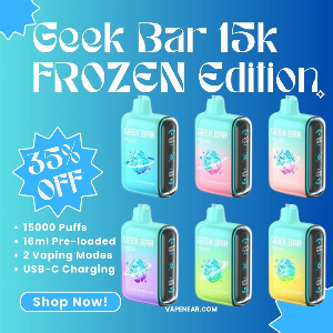 Discount code for Geek Bar Pulse 15000 Frozen Edition 35% discount at vapenear