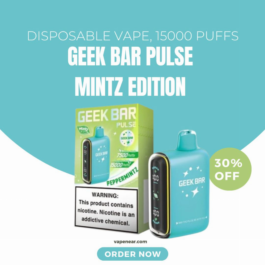 Discount code for Geek Bar Pulse 15000 Mintz Edition Disposable Vape 30% discount at vapenear
