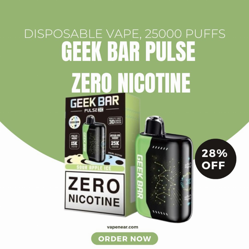 Discount code for Geek Bar Pulse X 25K Zero Nicotine Disposable Vape 28% discount at vapenear
