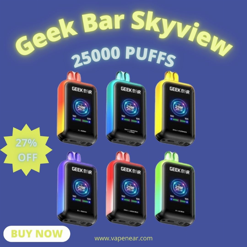 Discount code for Geek Bar Skyview 25000 Disposable Vape 27% discount at vapenear