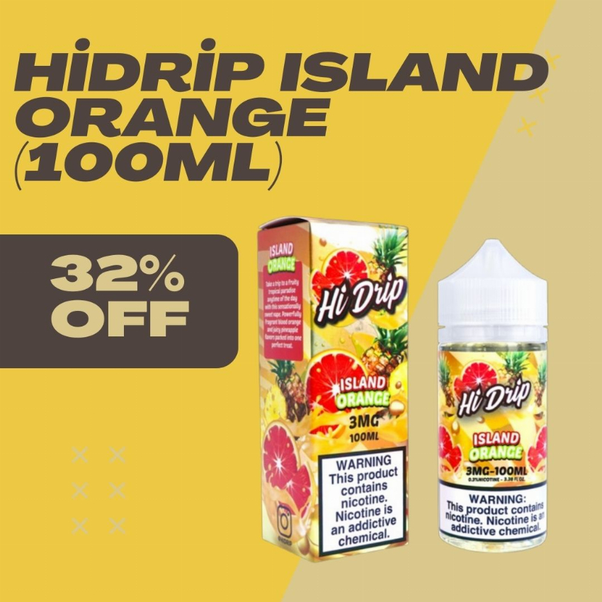 Discount code for Hi Drip Island Orange 100mL 32% discount at vapenear