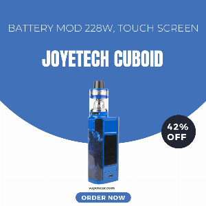 Discount code for Joyetech CUBOID TAP with ProCore Aries No Battery 42% discount at vapenear