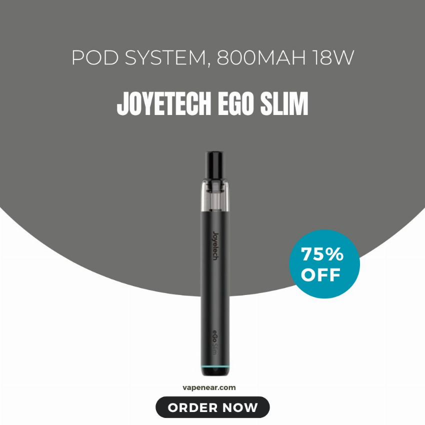 Discount code for Joyetech eGo Slim Pod System Kit-75% discount at vapenear