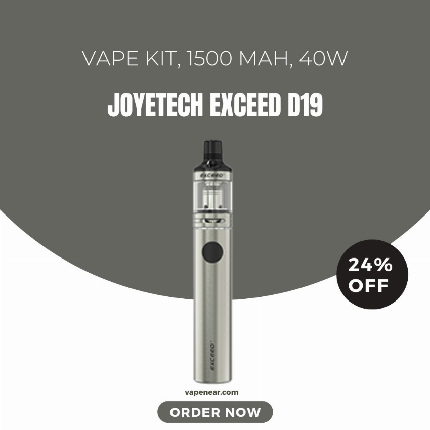 Discount code for Joyetech Exceed D19 Kit 24% discount at vapenear