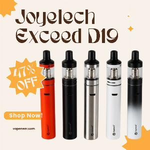 Discount code for Joyetech Exceed D19 Kit 47% discount at vapenear