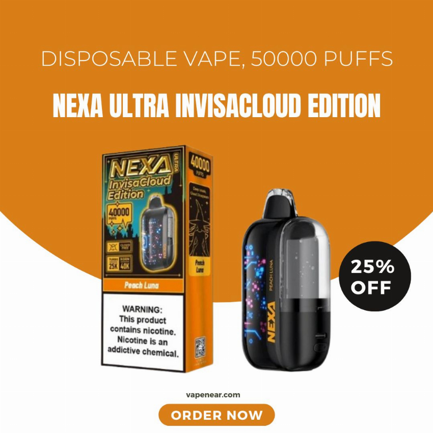 Discount code for NEXA Ultra InvisaCloud 50K Edition 25% discount at vapenear