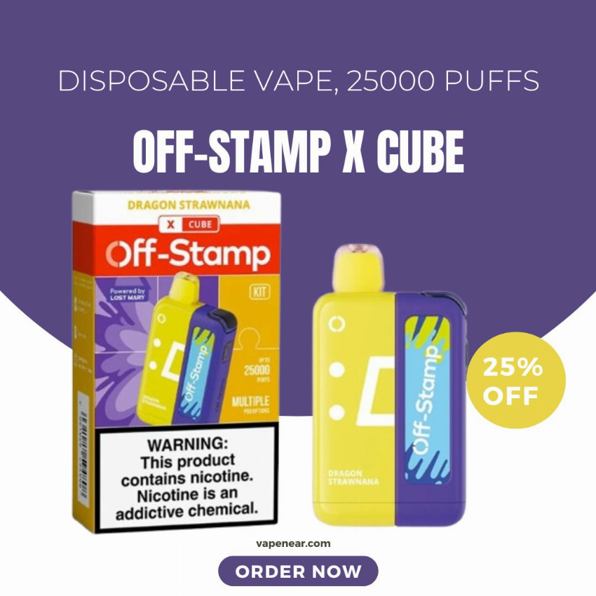 Discount code for Off-Stamp X Cube 25K Disposable 25% discount at vapenear