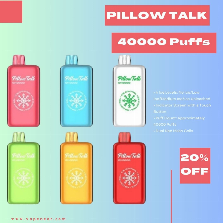 Discount code for Pillow Talk IC40000 Ice Control 20% discount at vapenear
