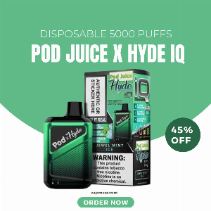 Discount code for Pod Juice x Hyde IQ 5000 Puffs Disposable Vape- 45% discount at vapenear