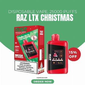 Discount code for RAZ LTX 25K Christmas Edition Disposable Vape 15% discount at vapenear