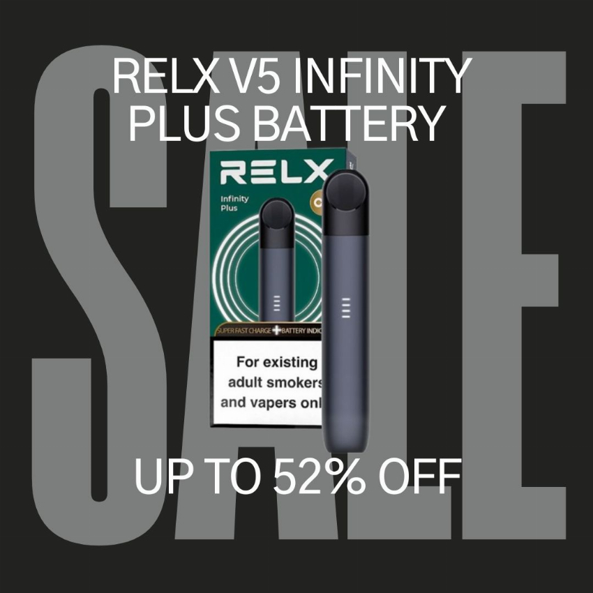 Discount code for RELX V5 Infinity Plus Battery Kit 52% discount at vapenear