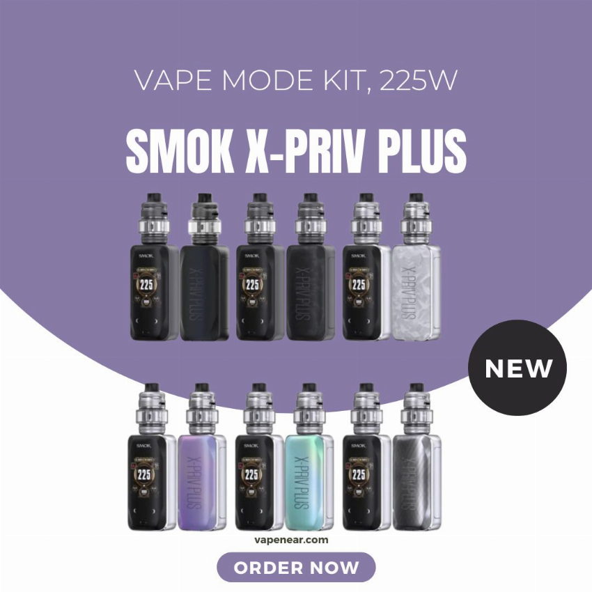 Discount code for SMOK X-PRIV Plus Pod Mod Kit 225W-25% discount at vapenear