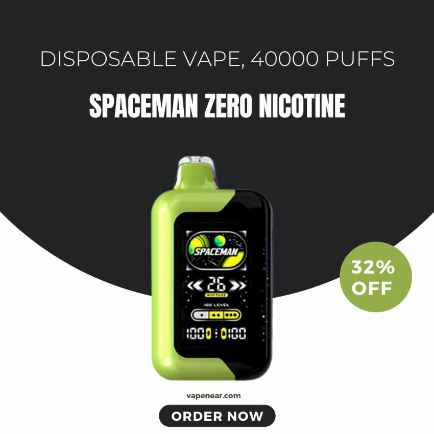 Discount code for Spaceman SP40000 Zero Nicotine Disposable Vape 32% discount at vapenear