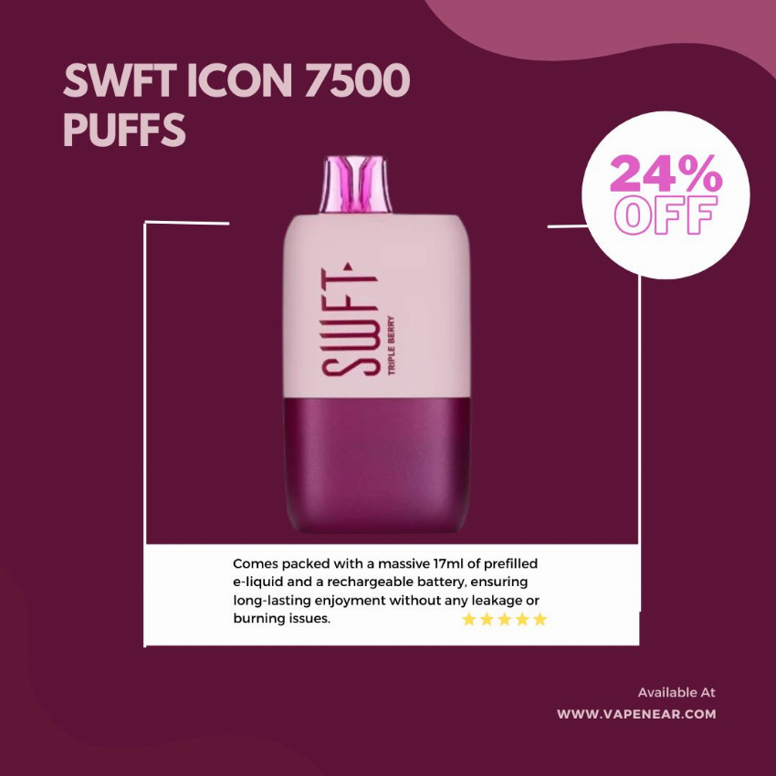Discount code for SWFT Icon Disposable Vape Kit 24% discount at vapenear