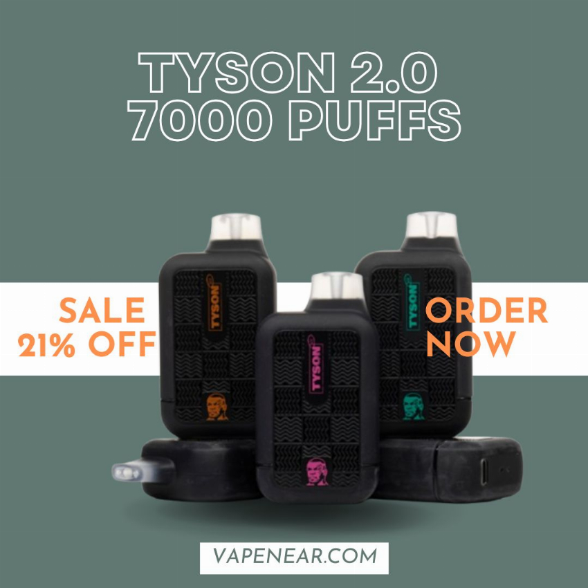 Discount code for Tyson 2 0 Heavy Weight Disposable Vape Kit 21% discount at vapenear
