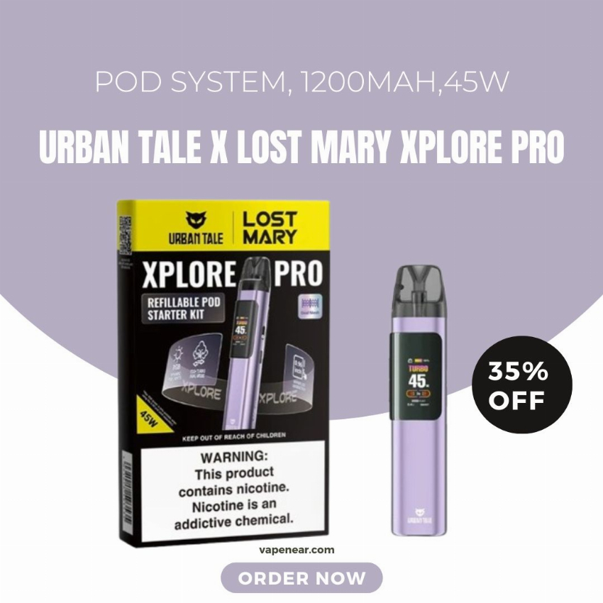Discount code for Urban Tale X Lost Mary Xplore Pro Pod System 35% discount at vapenear