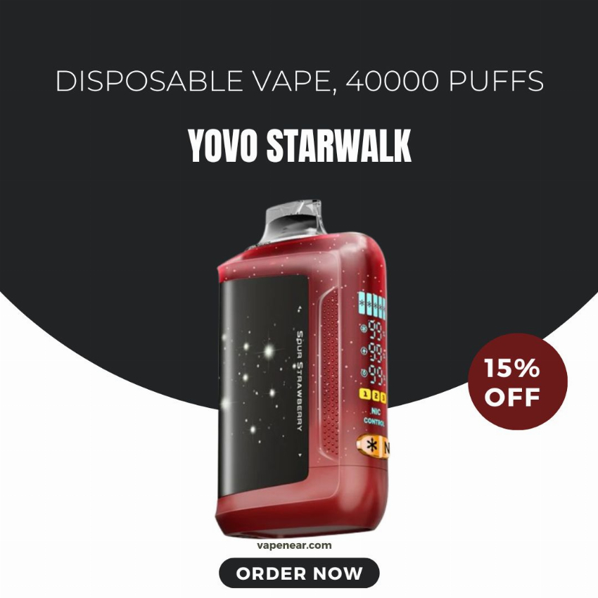 Discount code for Yovo Starwalk 40K Disposable Vape 15% discount at vapenear