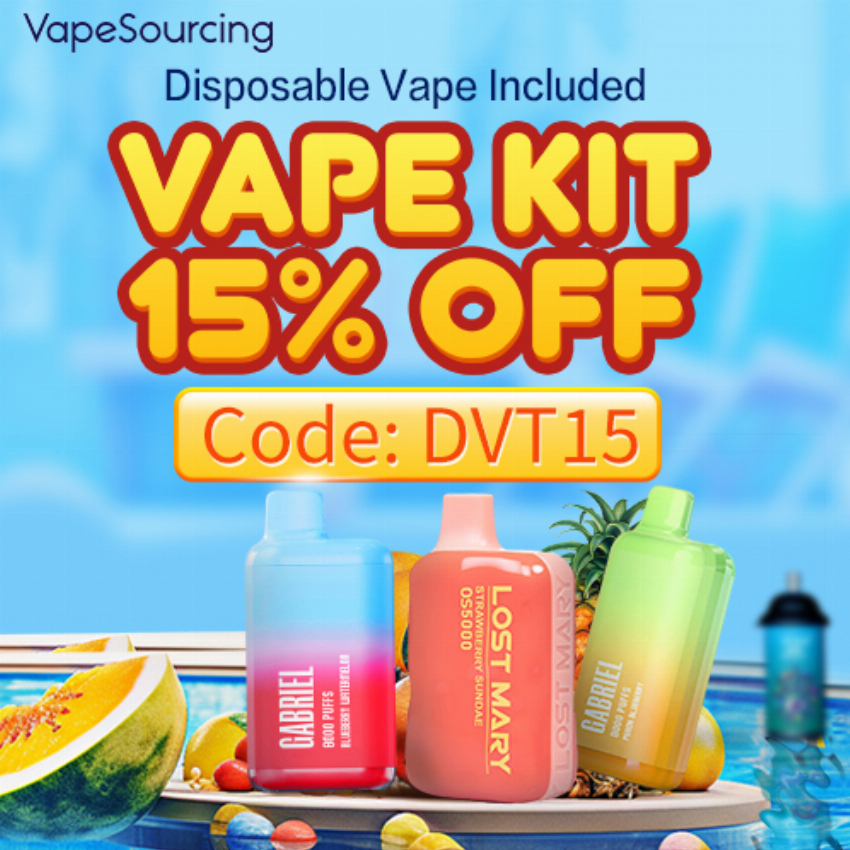 Discount code for 15% discount All Vape Kit at Vapesourcing Electronics Co Ltd
