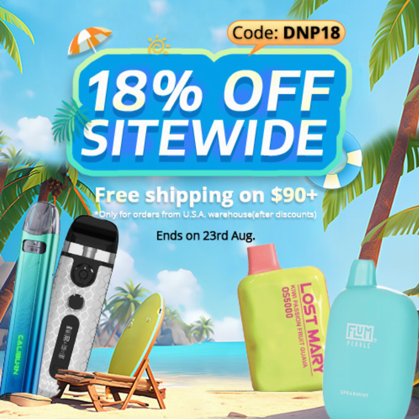 Discount code for 18% discount Summer Sale at Vapesourcing Electronics Co Ltd