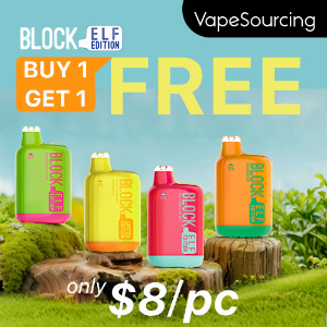 Discount code for Buy 1 Get 1 Free Block Bar Edition 6000 Disposable Vape Kit at Vapesourcing Electronics Co Ltd