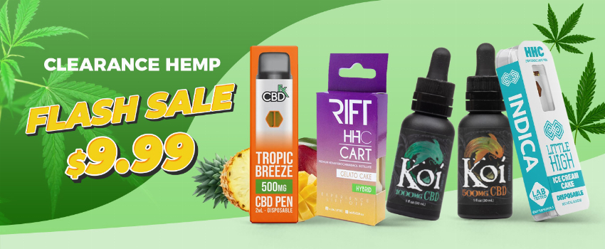Discount code for 9 99 HEMP Flash Sale at Vapesourcing Electronics Co Ltd