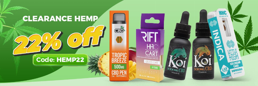 Discount code for Enjoy 22% discount Clearance HEMP at Vapesourcing Electronics Co Ltd