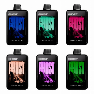 Discount code for 15% discount Ghost Smart Vape 40000 Disposable Vape 5pcs pack only 67 99 at VapeSourcing uk