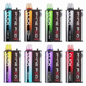 Discount code for 17% discount 5 Packs Pyne Pod Click 10000 Disposable Vape only 43 99 at VapeSourcing uk