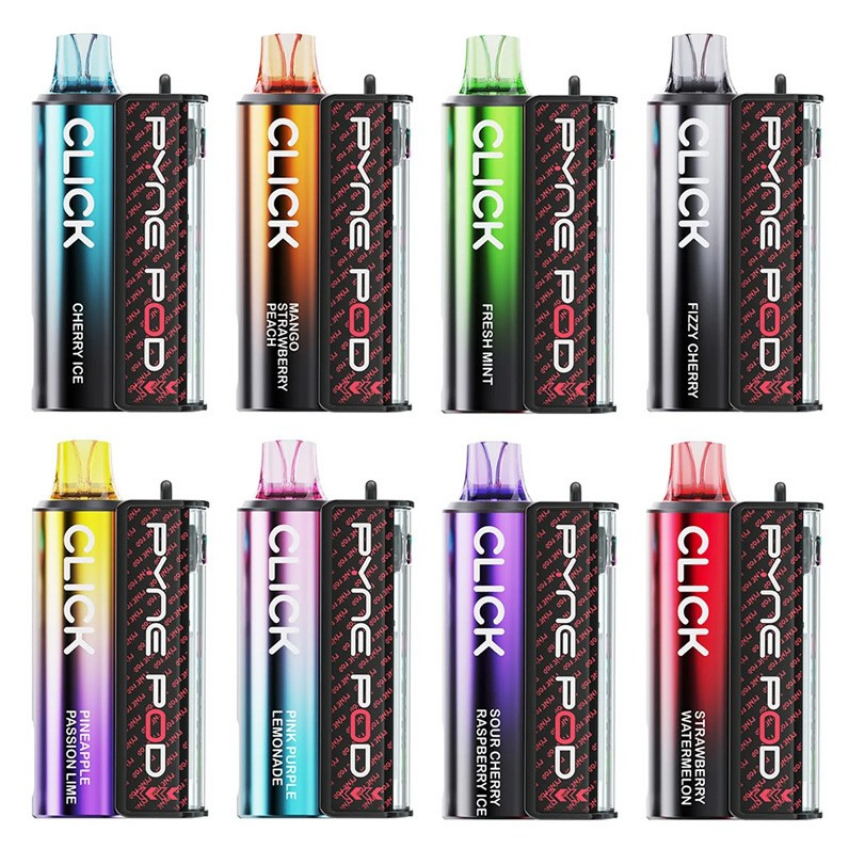 Discount code for 17% discount 5 Packs Pyne Pod Click 10000 Disposable Vape only 43 99 at VapeSourcing uk