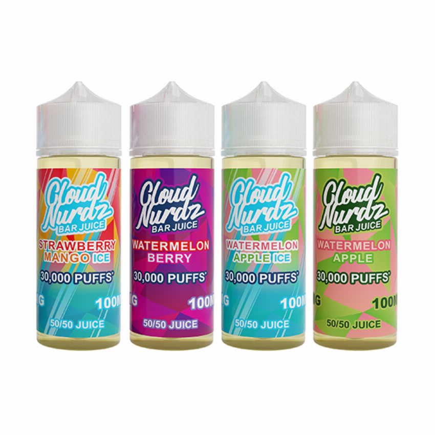 Discount code for 18% discount for Cloud Nurdz Bar Juice Shortfill E-liquid 100ml at VapeSourcing uk