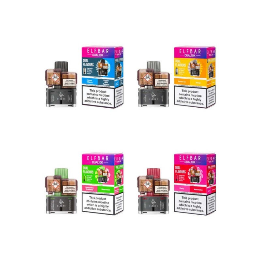 Discount code for 21% discount ELF BAR Dual 10K Prefilled Pod 1pc pack only 5 49 at VapeSourcing uk