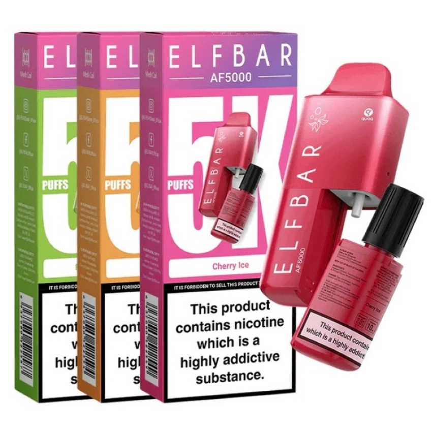 Discount code for 22% discount Elf Bar AF5000 Disposable Vape Kit 5000 Puffs only 6 99 at VapeSourcing uk