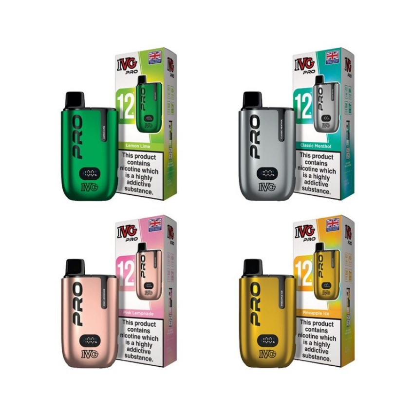 Discount code for 20% discount IVG Pro 12 Prefilled Pod Kit only 7 99 at VapeSourcing uk